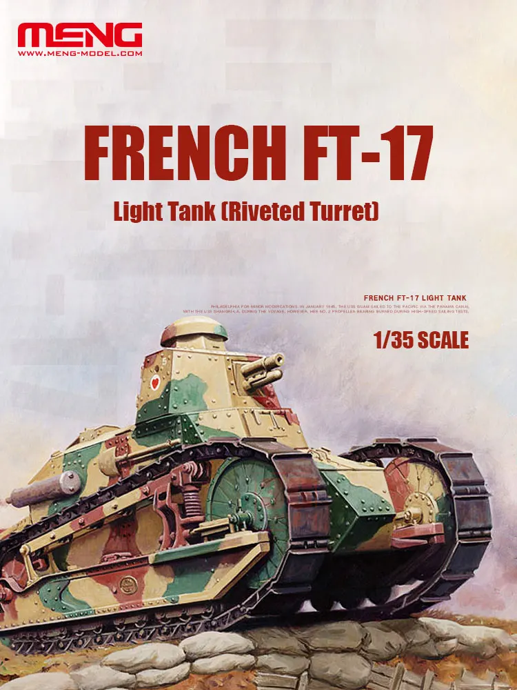 Model Kit Hobby - MENG Zestaw do montażu TS-011Francuski czołg