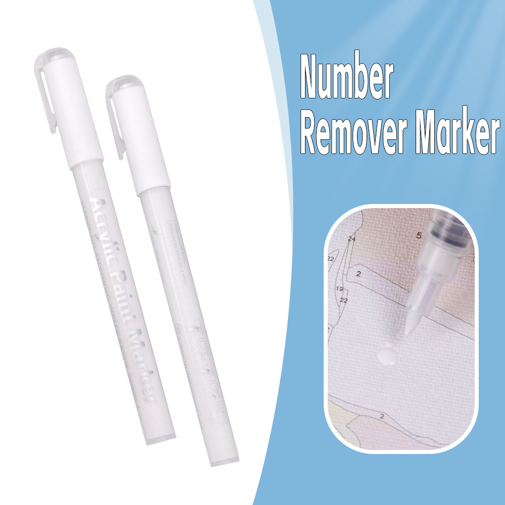 Model Kit Paint Remover - Marker do usuwania cyfr, biały marker