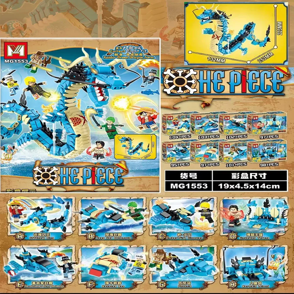 Model Kit China - 8w1 Klocki Konstrukcyjne One Piece Niebieski