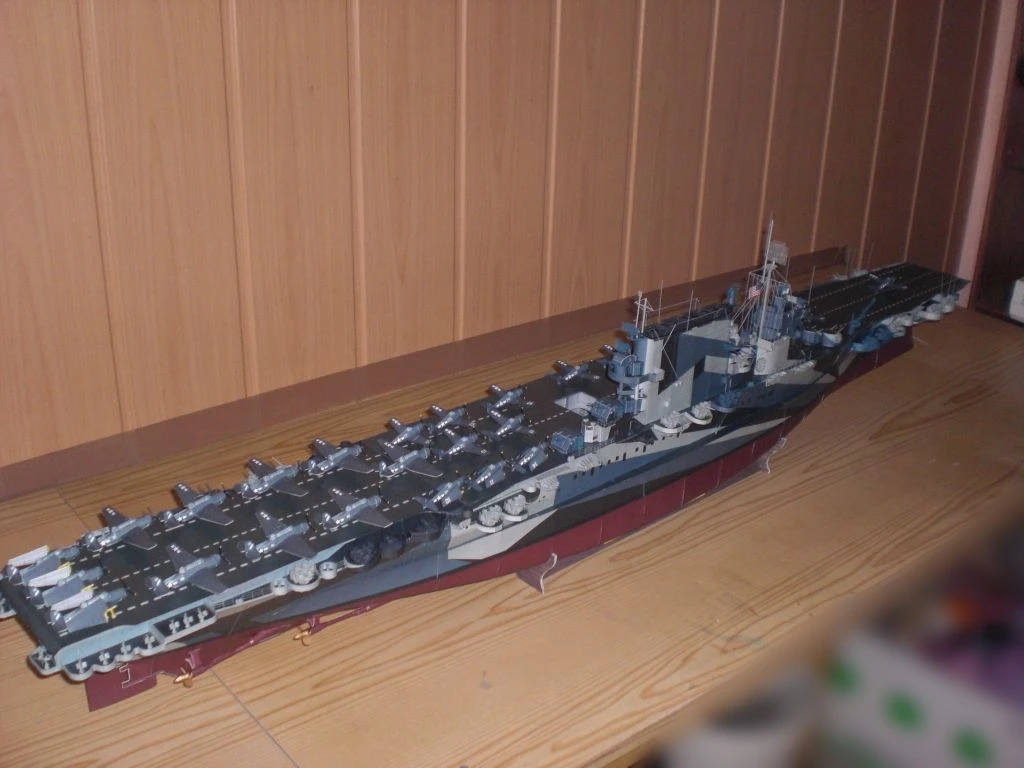 Model Kit Uss Iowa - Układanka papierowa USS Saratoga (CV-3) w
