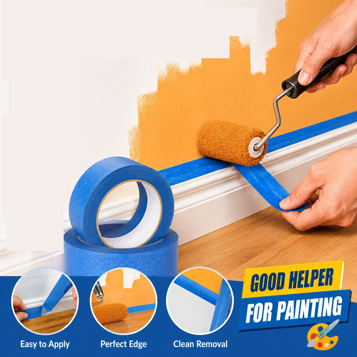 Model Kit Paint Remover - Taśma malarska 3 rolki/zestaw, do różnych