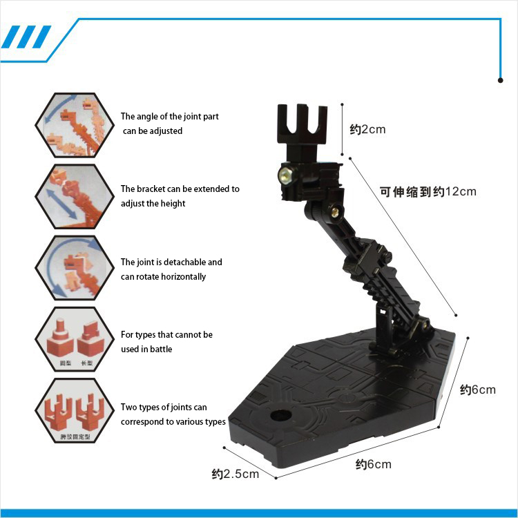 Kolorowy stojak na figurki akc – Model Kit Jms recenzja i cena