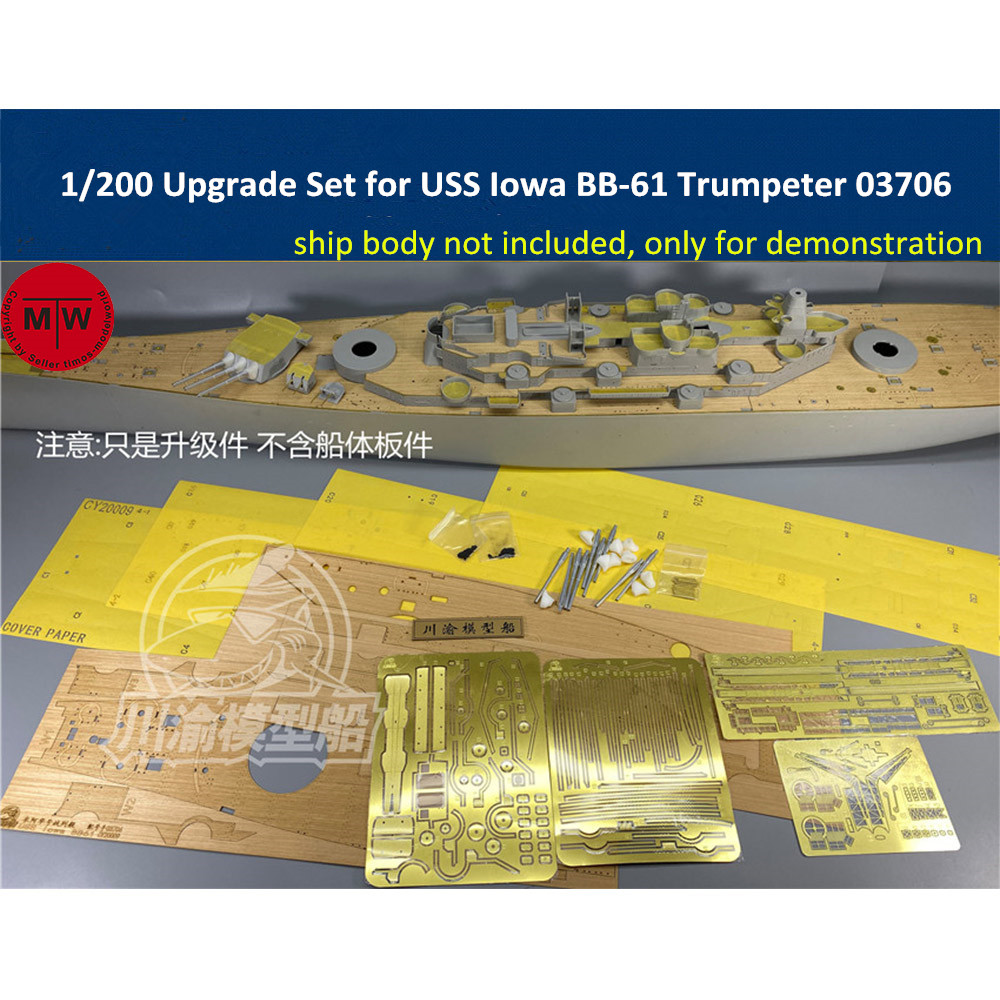 Zestaw ulepszeń w skali 1/200  – Model Kit Uss Iowa recenzja i cena