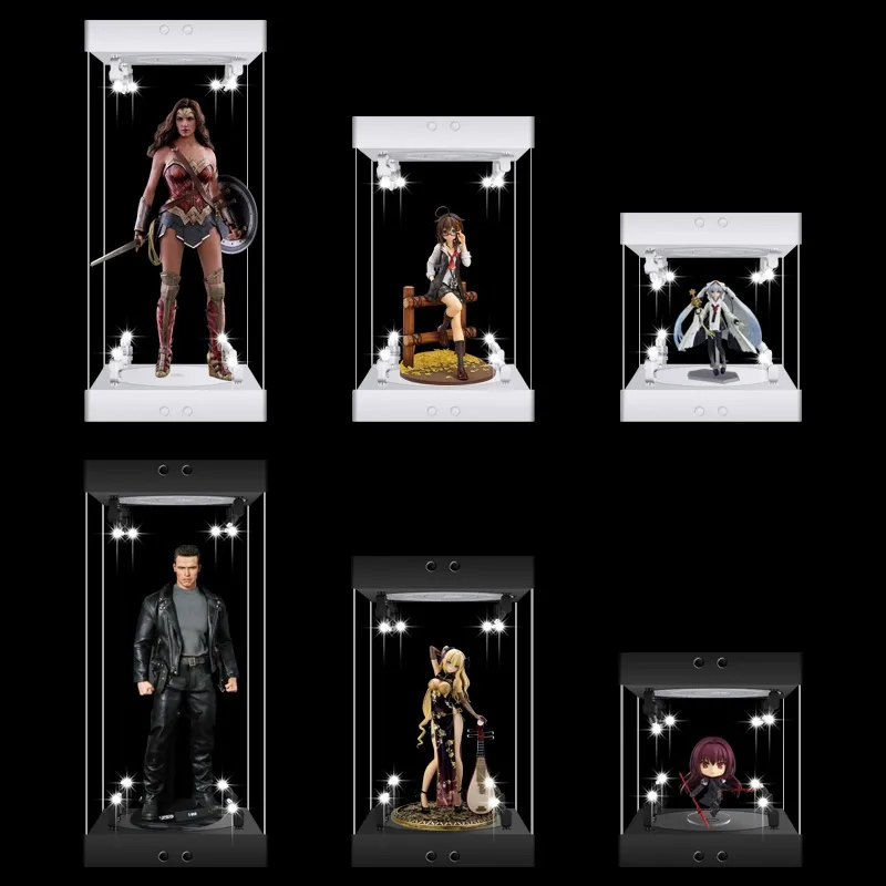 Obrotowa gablota z oświetlenie – Model Kit Display Case recenzja i cena